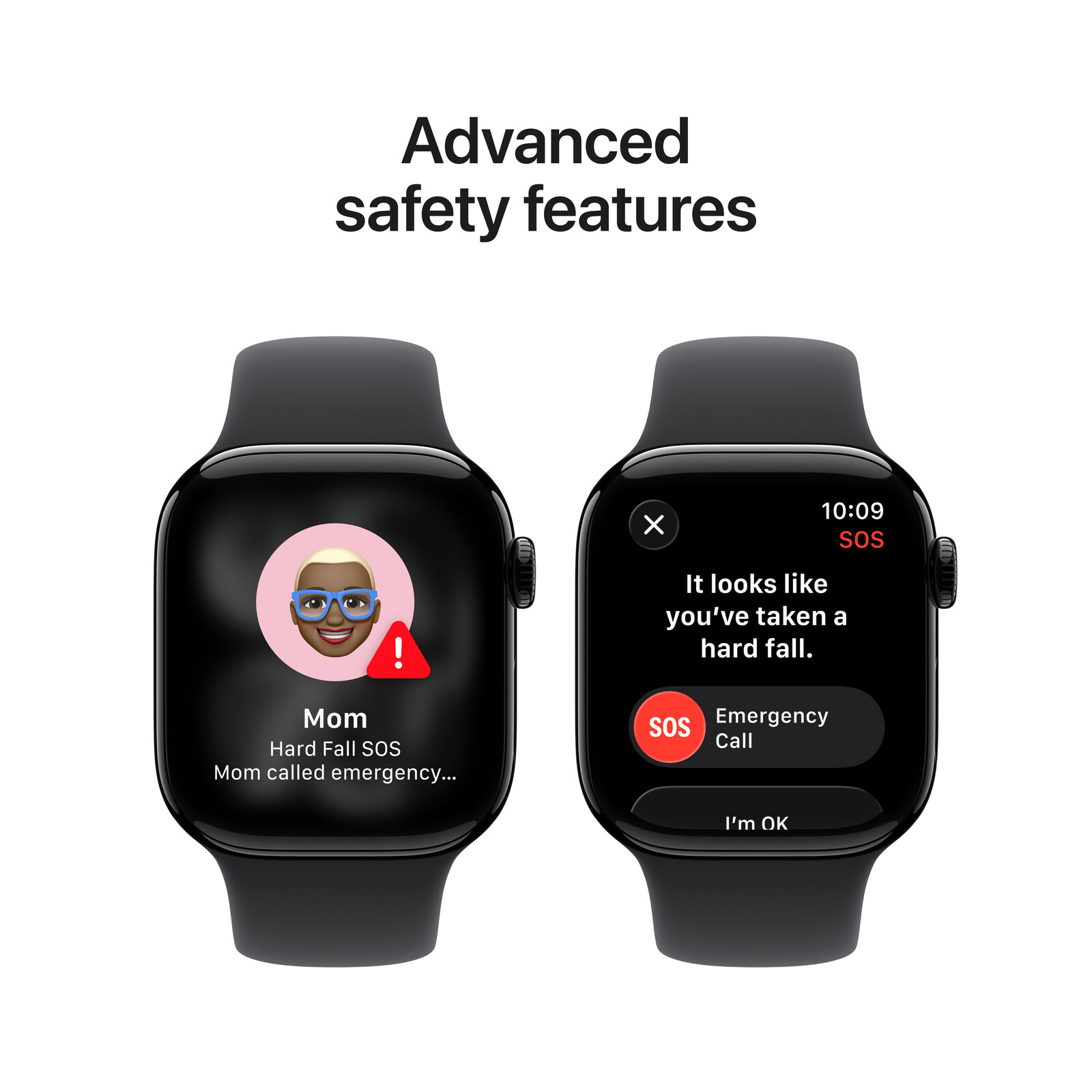 Apple Watch S11 GPS 42mm Jet Black Alu Case + Black Sport M/L
