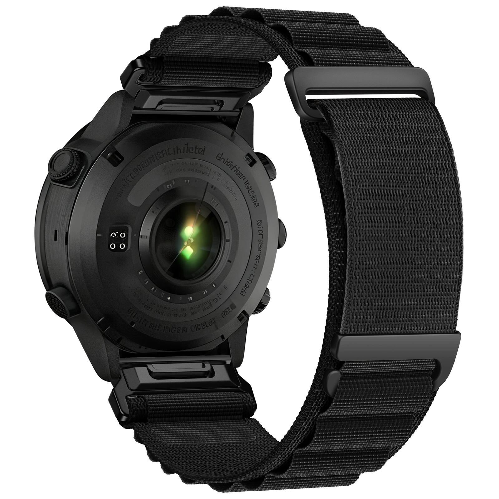 Felixx Smartwatcharmband Nylon Black - Garmin Q.Fit 20mm
