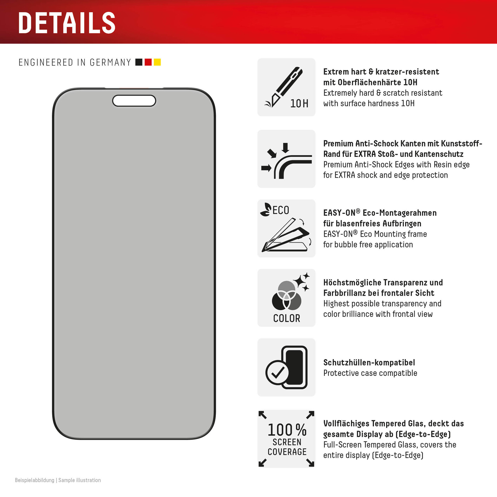 Felixx Glas Privacy Apple iPhone 17 Pro Max