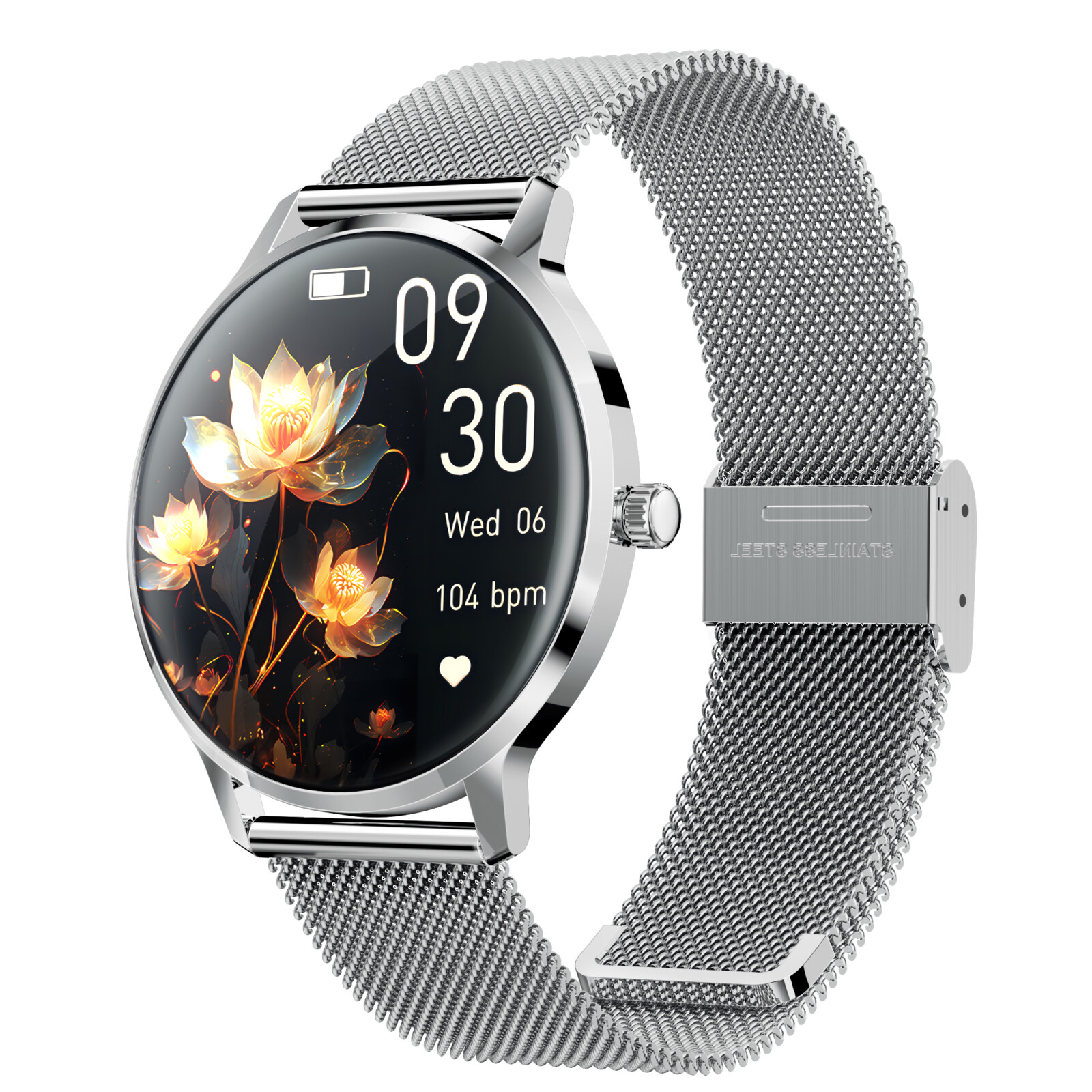 Felixx Smartwatch F616, Amoled 1.65, SUN, silver