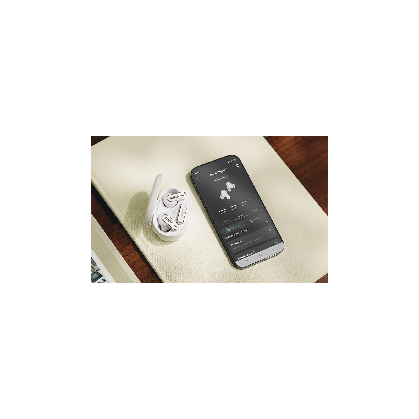 AKG N5 Hybrid ANC True Wireless White
