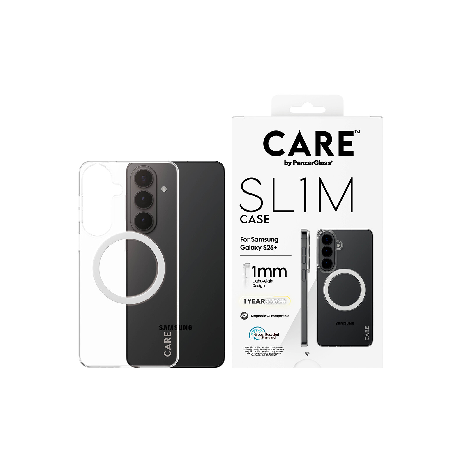 Care Back SL1M mit Qi Samsung Galaxy S26+ clear