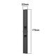 Felixx Smartwatcharmband Edelst./Butterfly Black-Universal 22mm
