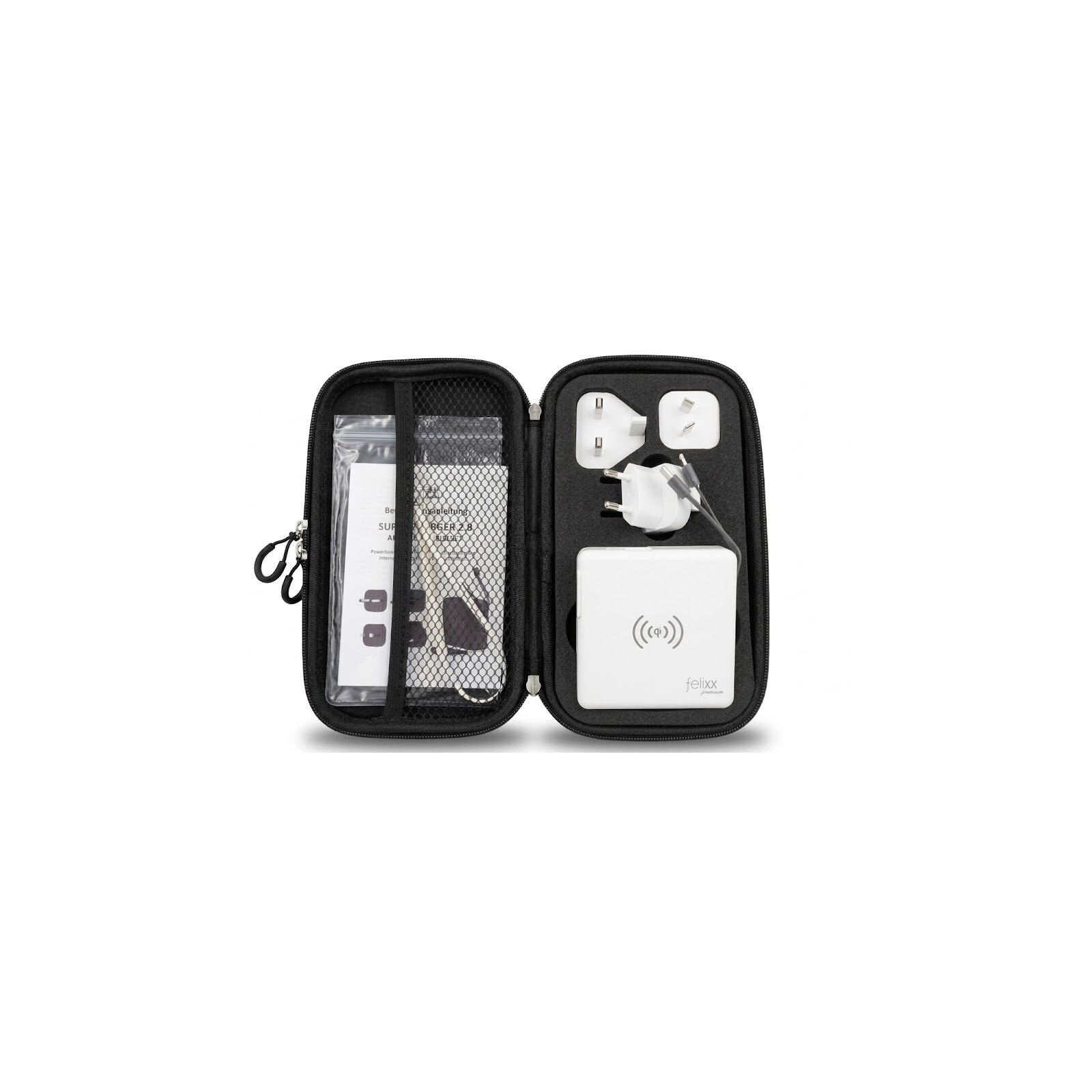 Felixx Super Charge "All in One" mit Powerbank 10.000mAh+Qi