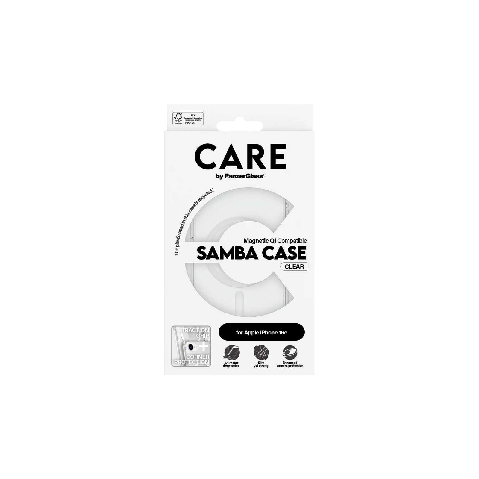 CARE by Panzerglass Samba White MagSafe Apple iPhone 16e