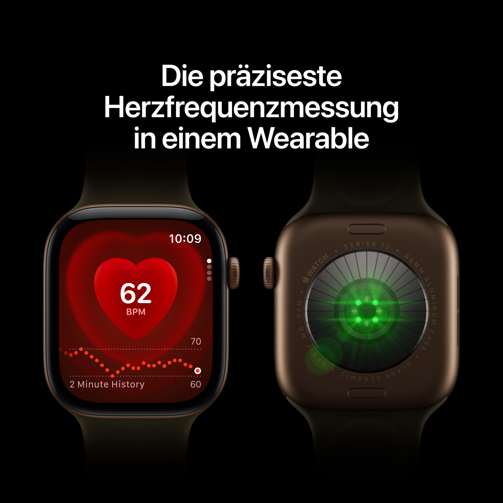 Apple Watch Series 12 GPS 46mm Black Alu Case + Black Sport S/M