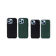 Felixx Back Cover Leder Apple iPhone 15 Pro dunkelgr&uuml;n