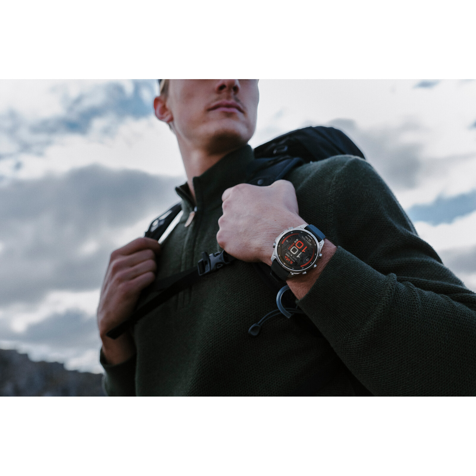 Garmin Fenix 9 Pro inReach 47mm Titan Silikonarmband Graphit/Schwarz
