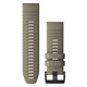 Garmin Quickfit Band 26mm Silikon dunkelbeige schwarz