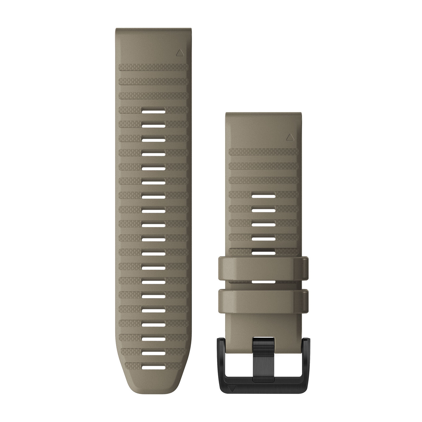 Garmin Quickfit Band 26mm Silikon dunkelbeige schwarz