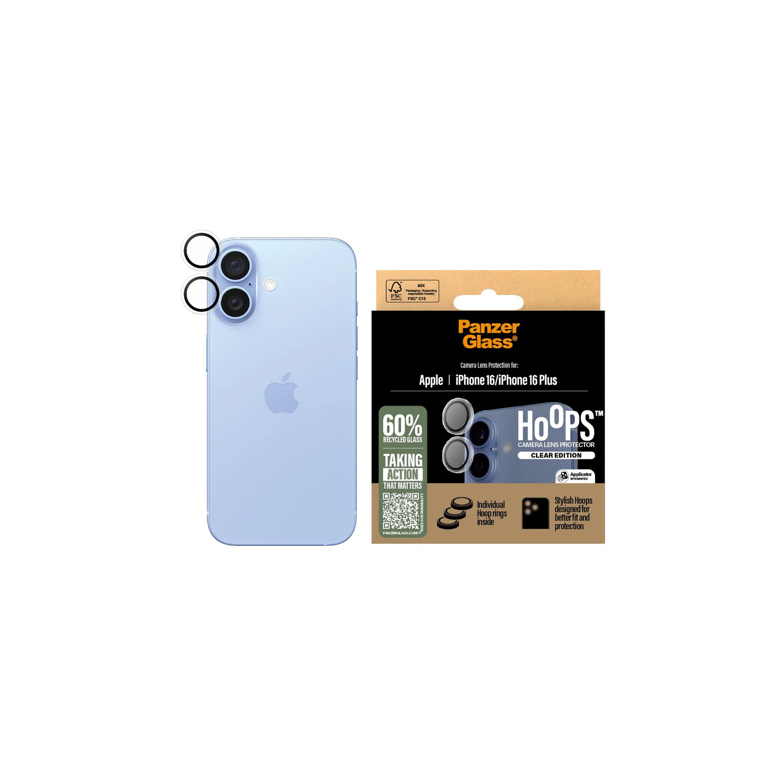 Panzerglass Camera Protection Apple iPhone 16/16 Plus