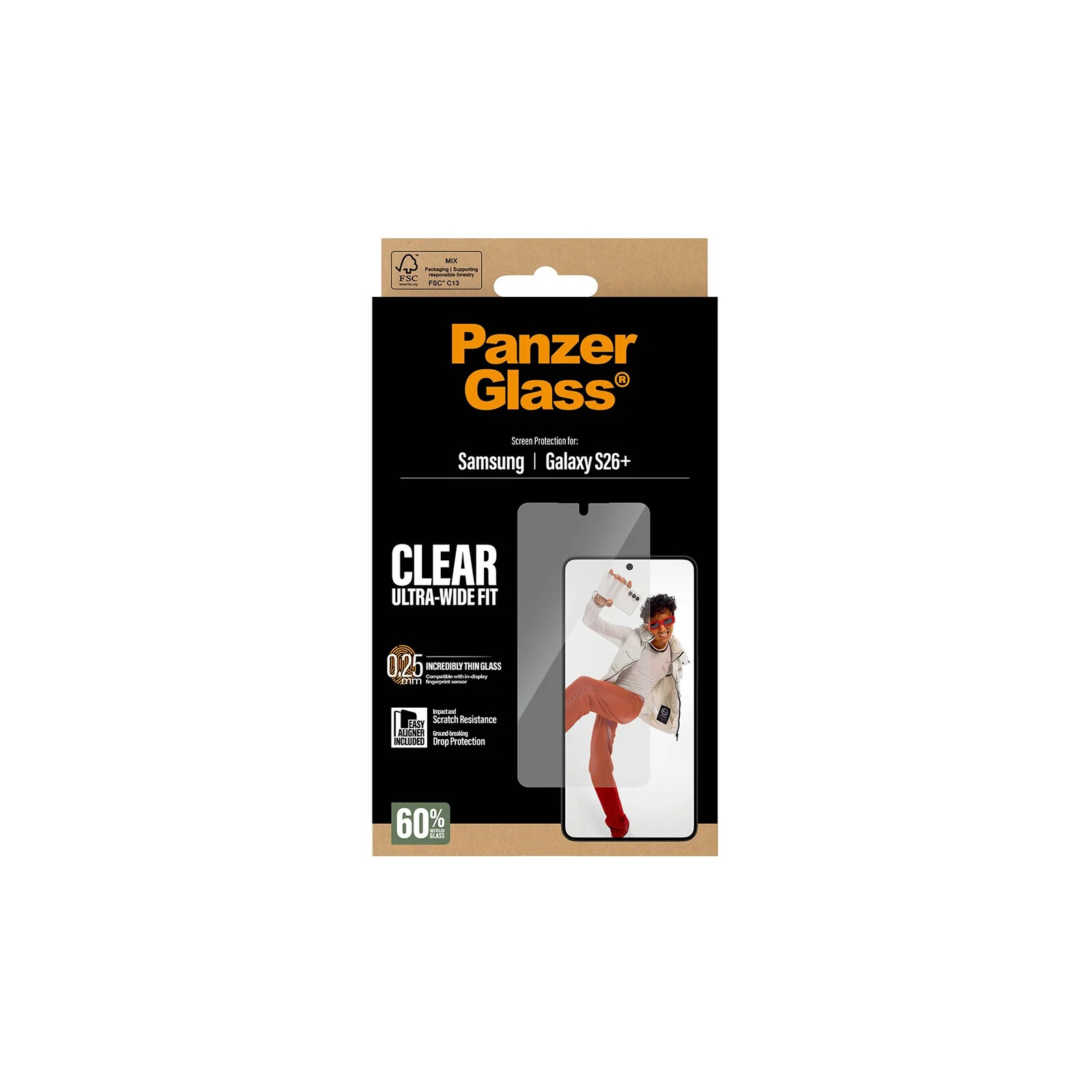 PanzerGlass Glas Samsung Galaxy S26 Plus Ultra-Wide-Fit
