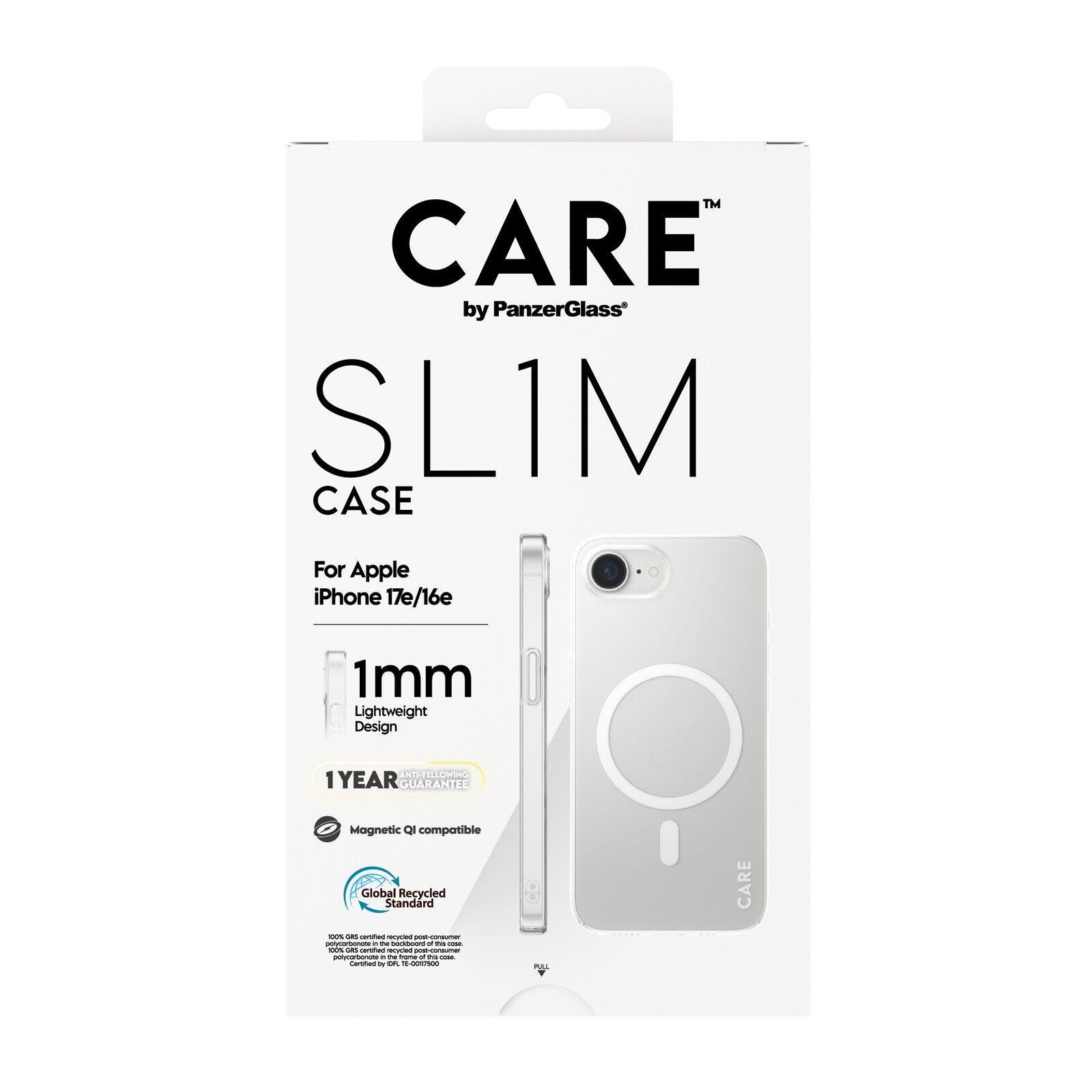 Care Back SL1M mit MagSafe Apple iPhone 17e/16e clear