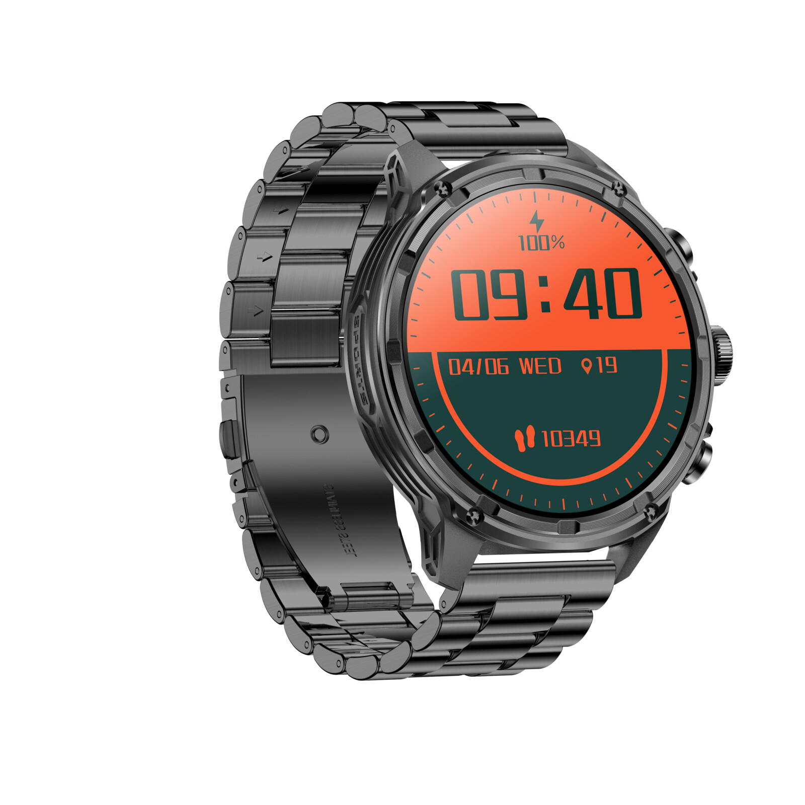 felixx Smartwatch F99G, HD 1.85, GIANT, black