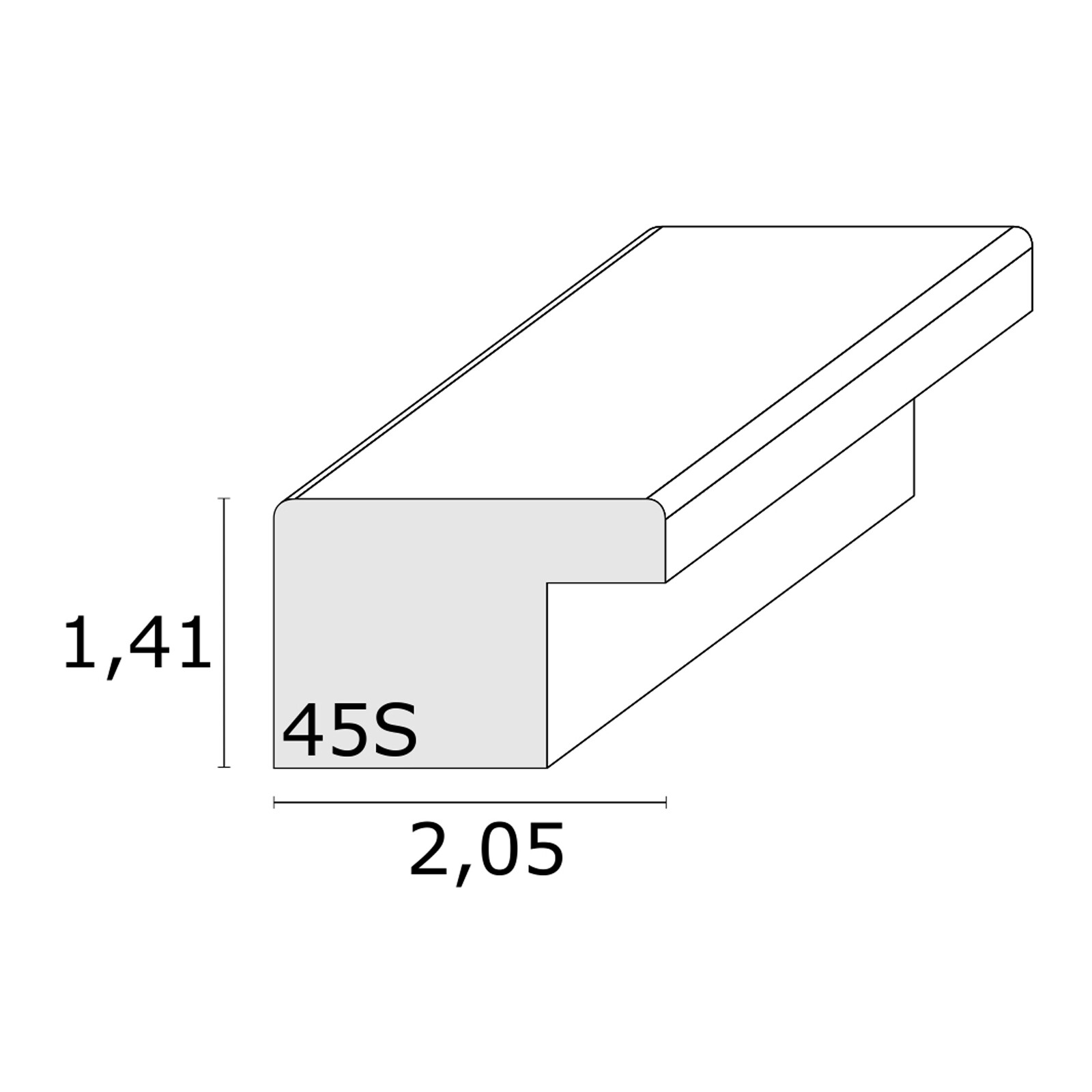 Bilderrahmen Deknudt 15x20cm Holz wei&szlig; S45SK1