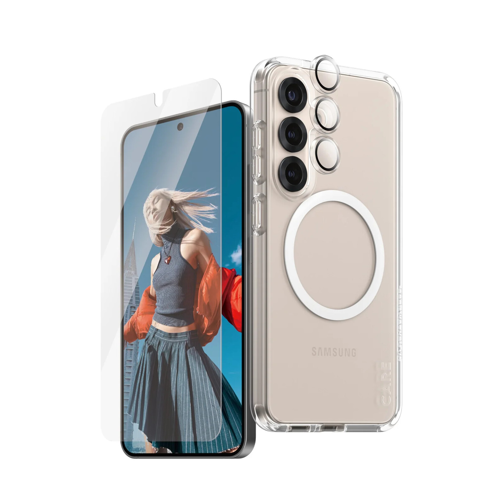 CARE PanzerGlass Flagship 3-in-1 Bundle Galaxy S25