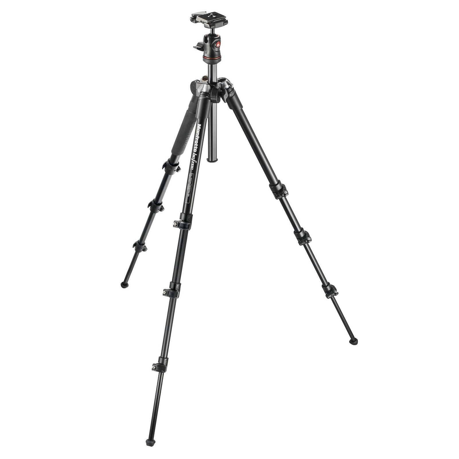 Manfrotto Befree Alu schwarz mit Kugelkopf 4 Segmente