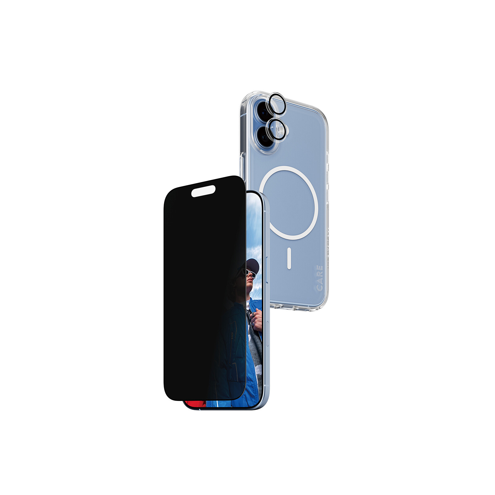 PanzerGlass CARE 3-in-1 Flagship Privacy iPhone 17
