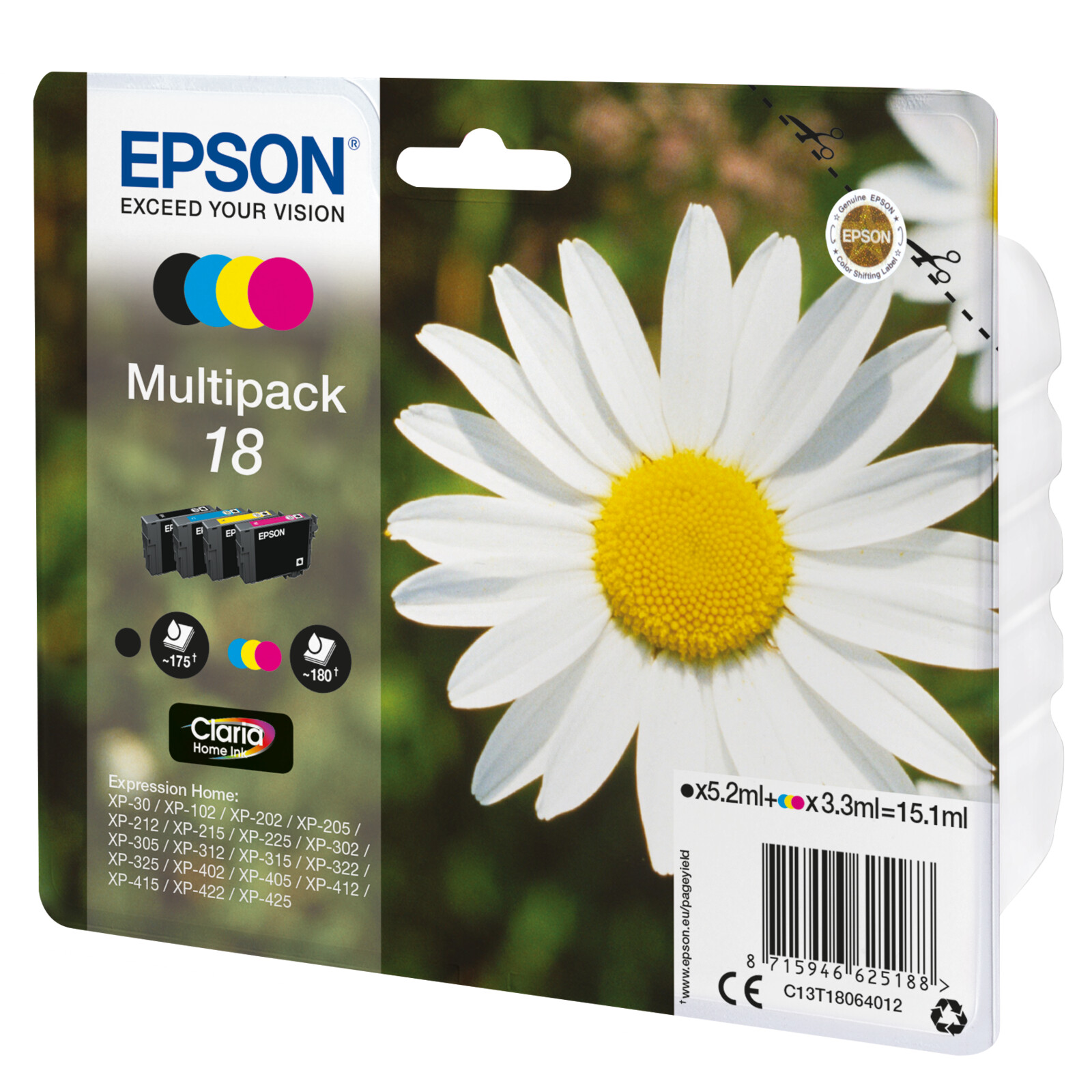 Epson 18 T1806 Tinte Multipack