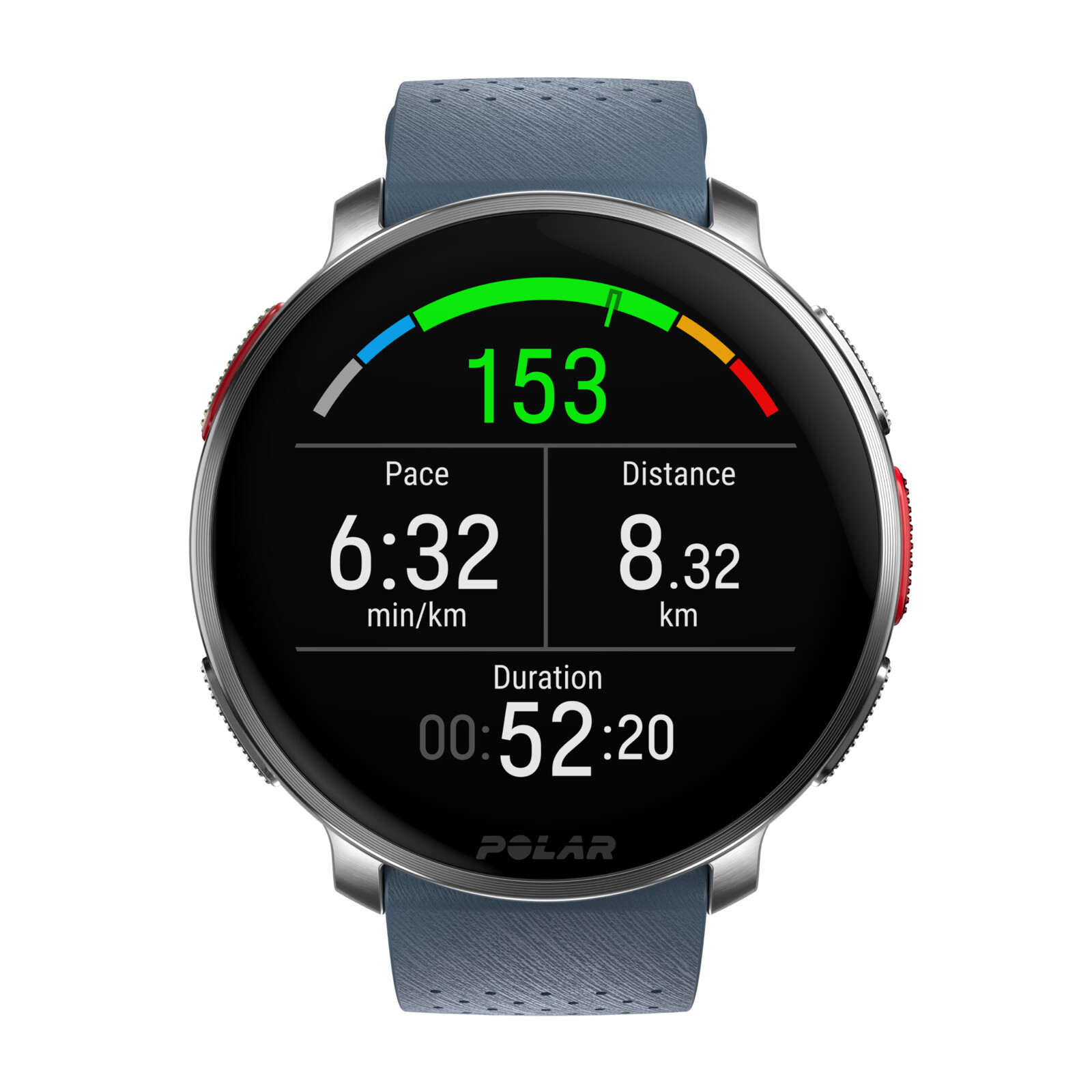 Polar Vantage V3 silver/blue S-L