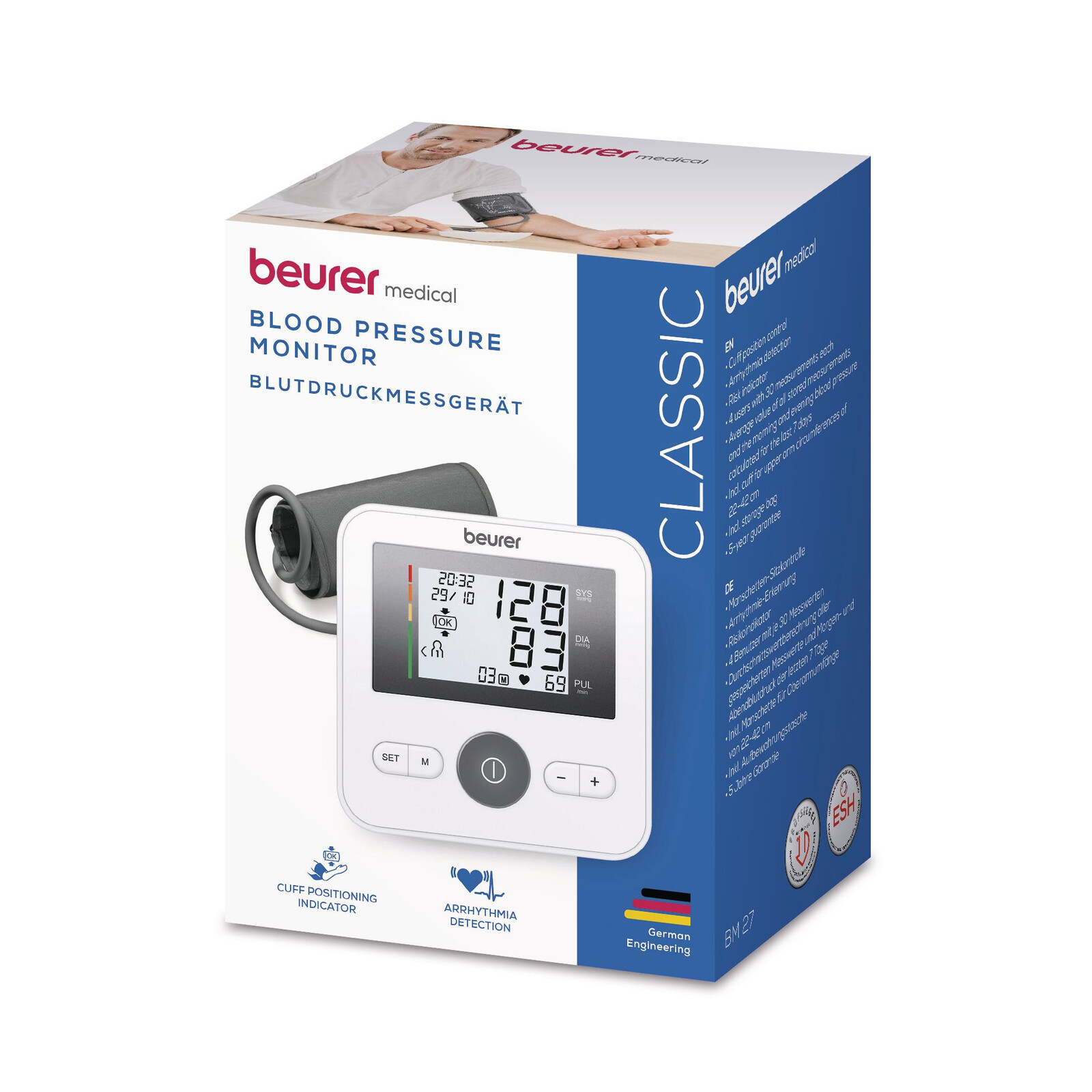 Beurer BM 27 Oberarm-Blutdruckmessgerät