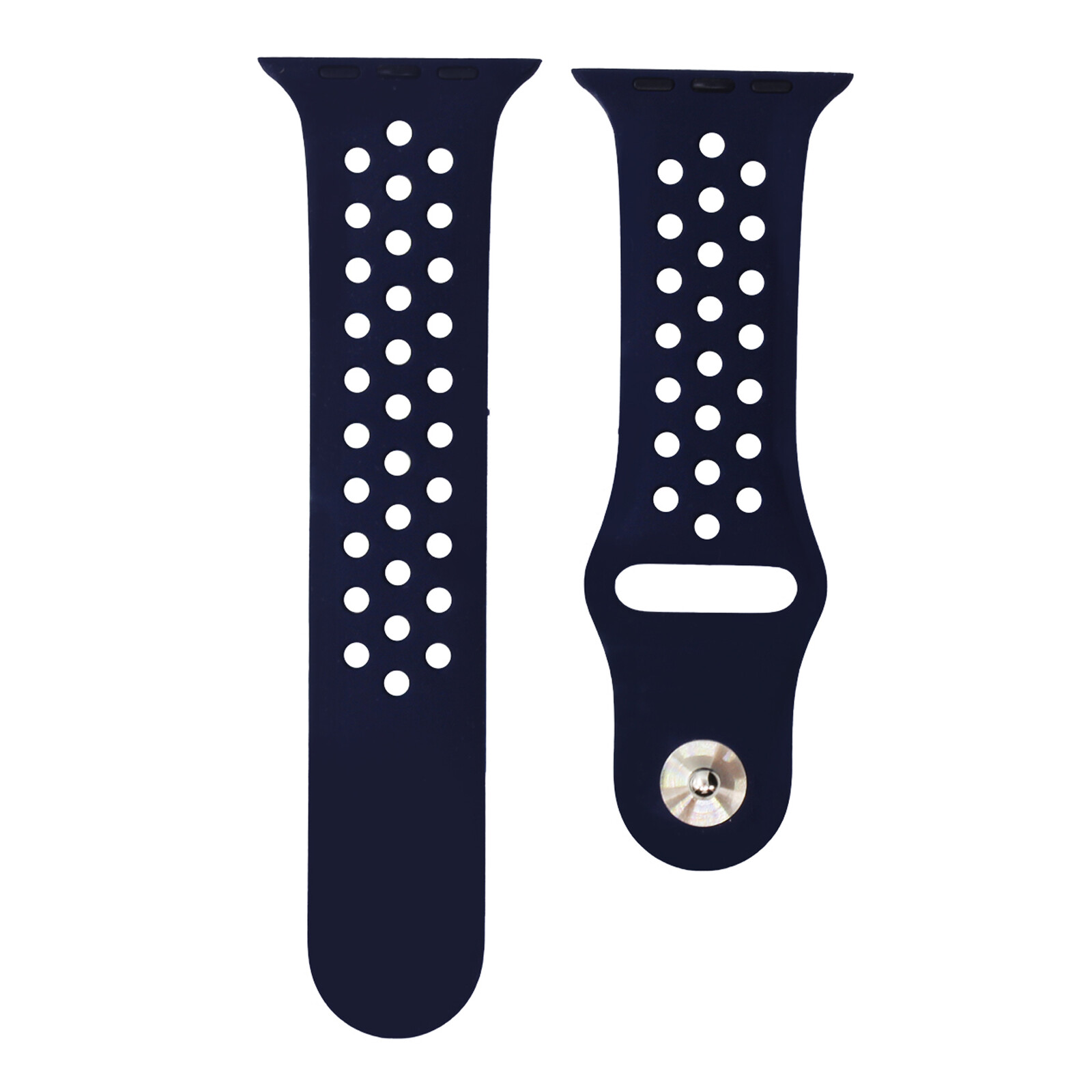 Mika Uhrenarmband Apple 42/44mm Silikon dunkelblau