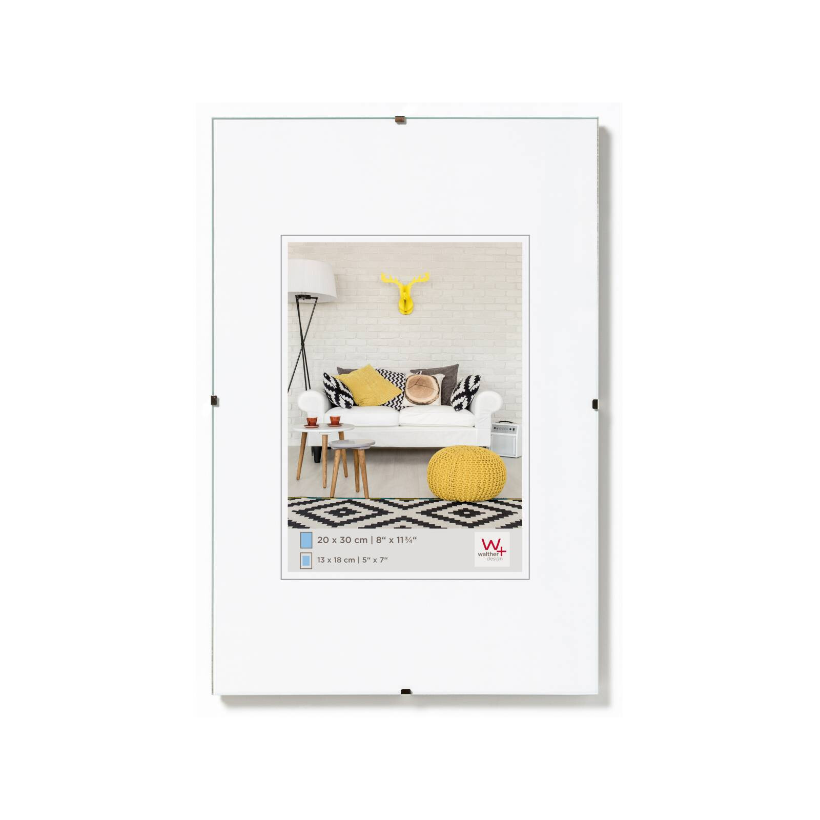 Rahmenloser Bildhalter 10x15cm Reflex