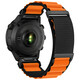 Felixx Smartwatcharmband Nylon Black/Orange-Garmin Q.Fit 20mm
