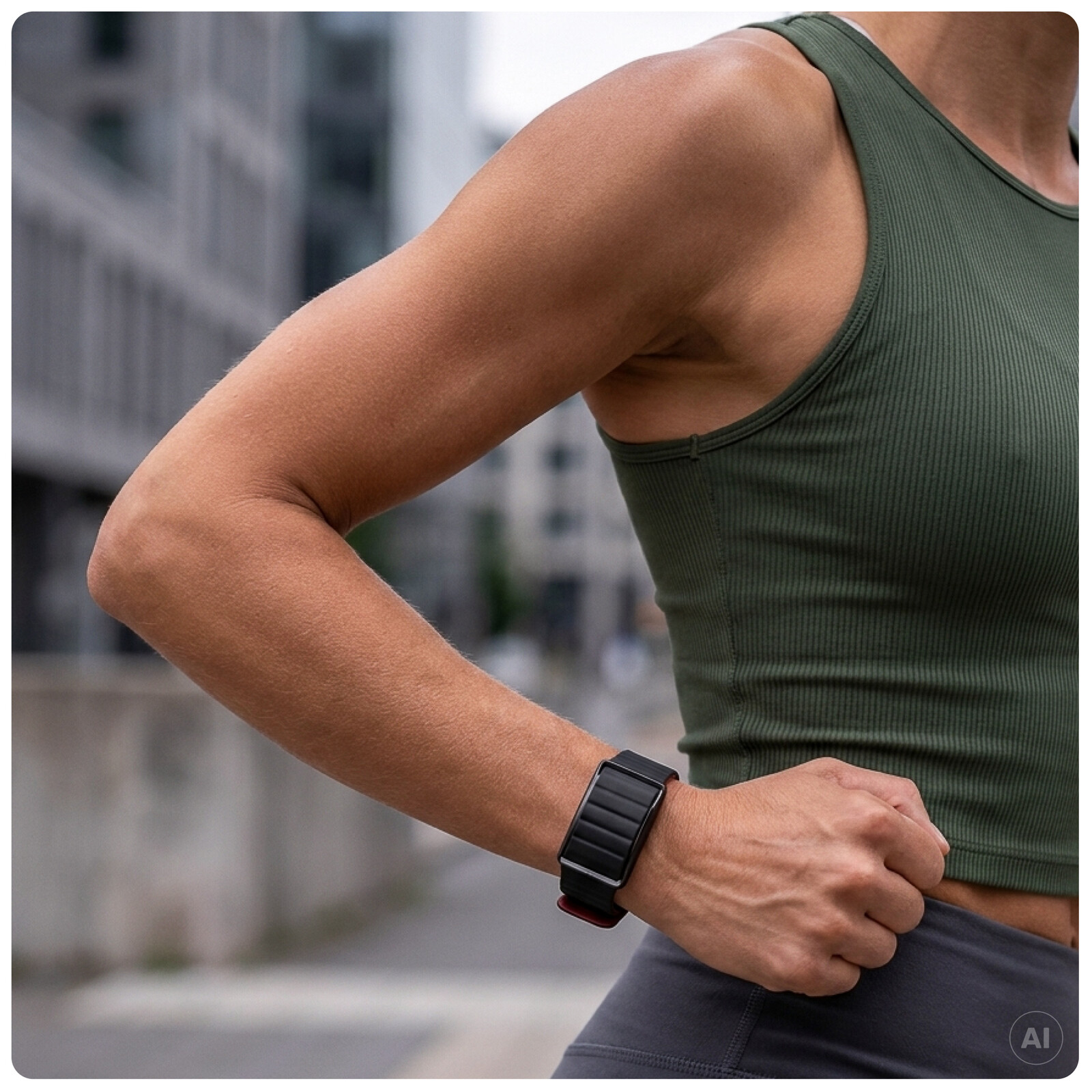 Polar WB Loop Gen2 Band Silikon Black/Red S-M