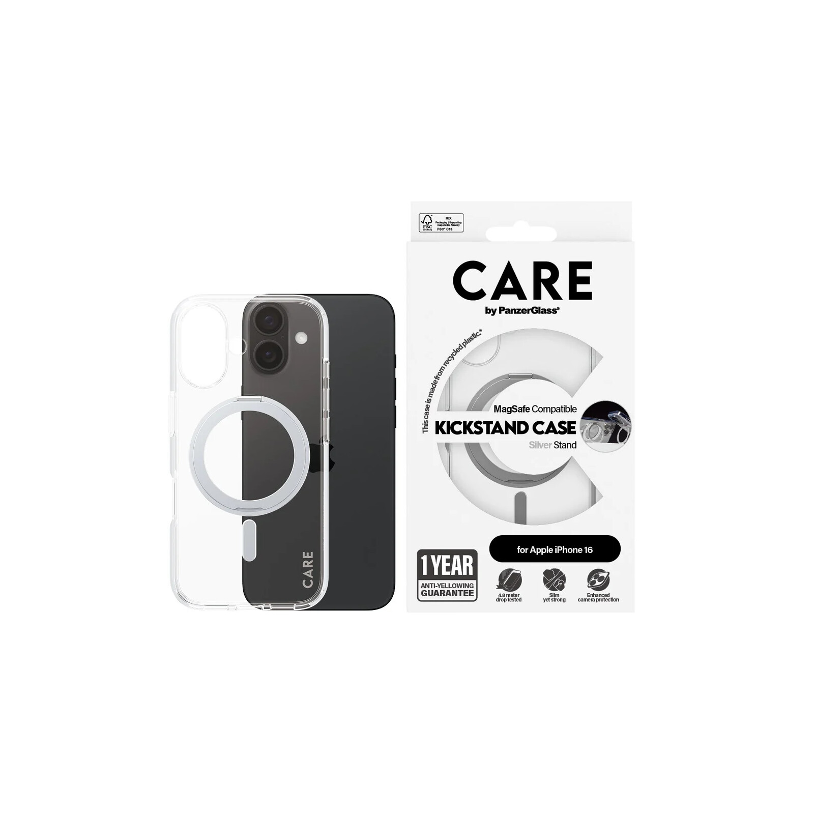 Care Back Cover Kickstand Magsafe Apple iPhone 16