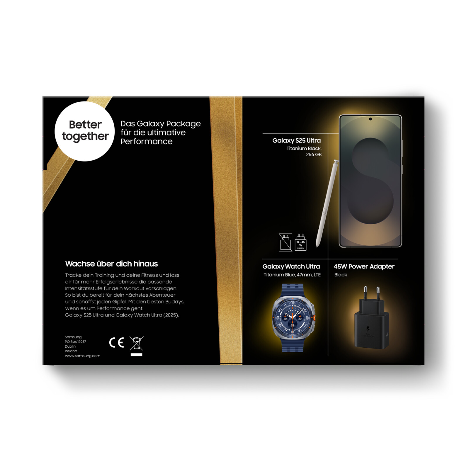 Samsung Bundle S25 Ultra+Watch Ultra2025+45W