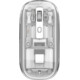 Beatec Wireless Mouse Ghost 3 - transparent white mit LED