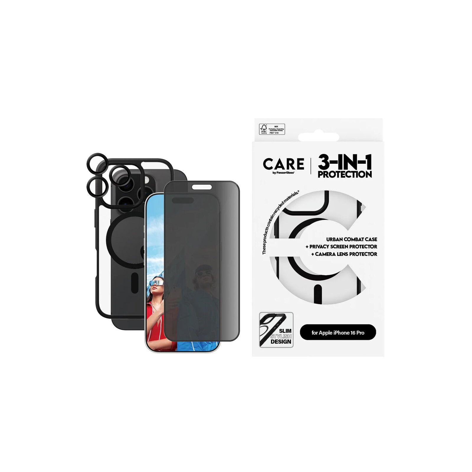 Care Privacy 3-in-1 Pack Apple iPhone 16 Pro