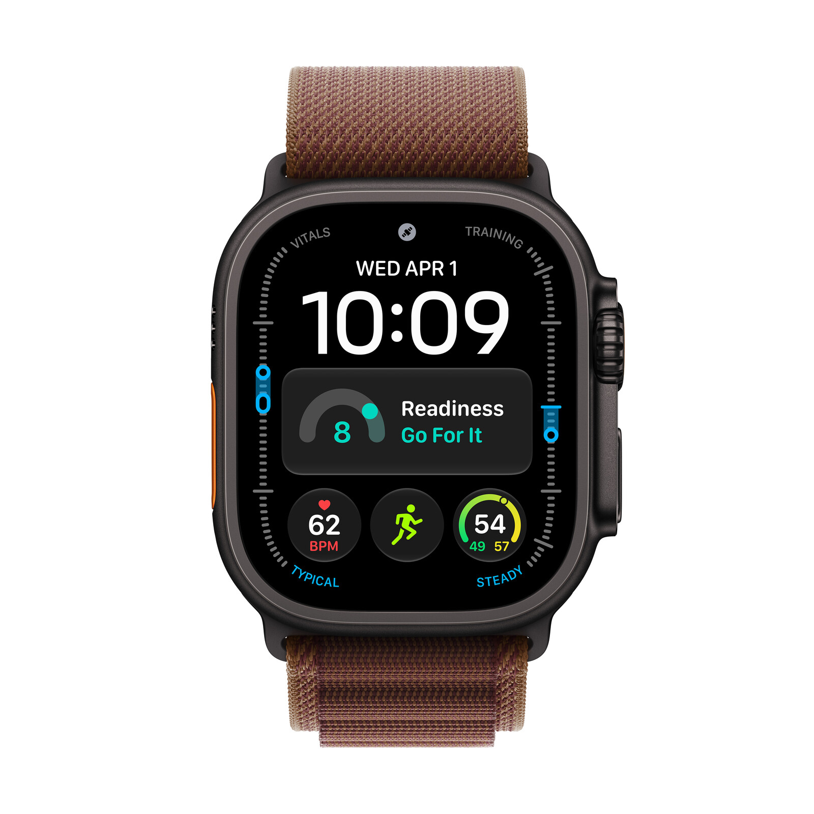  Apple Watch Ultra 4 LTE 49mm Black Titan Case + Burgundy Alpine Loop M
