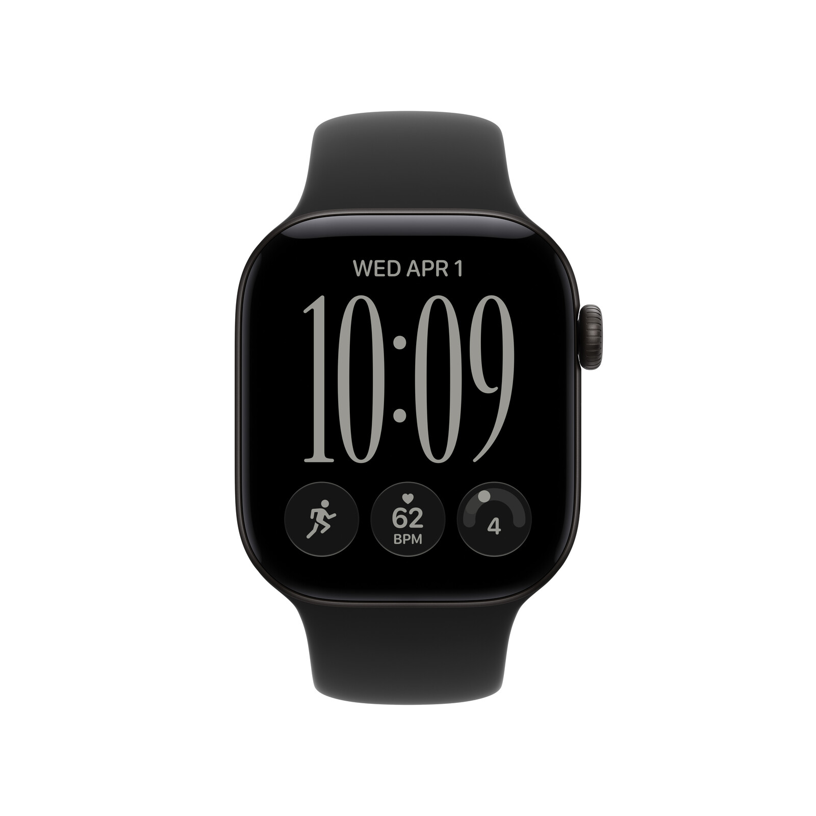 Apple Watch Series 12 GPS 42mm Black Alu Case + Black Sport S/M
