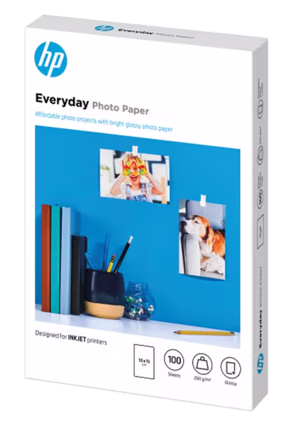 HP 10x15 glossy 100Blatt 200g Fotopapier