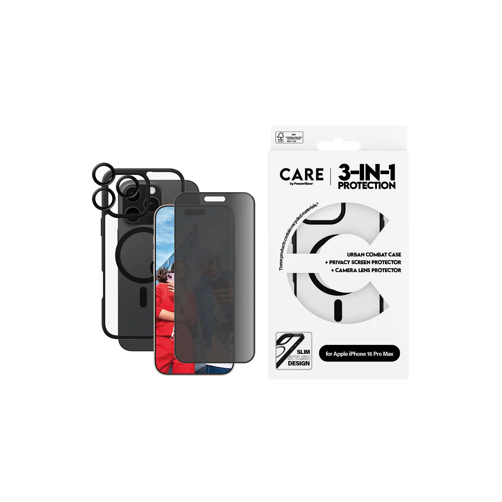 Care Privacy 3-in-1 Pack Apple iPhone 16 Pro Max