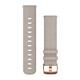 Garmin Uhrenarmband Vivomove 20mm Leder grau