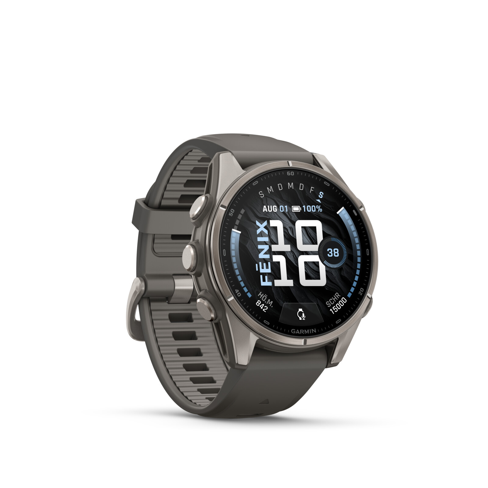 Garmin Fenix 9 43mm Kieselgrau/Titan