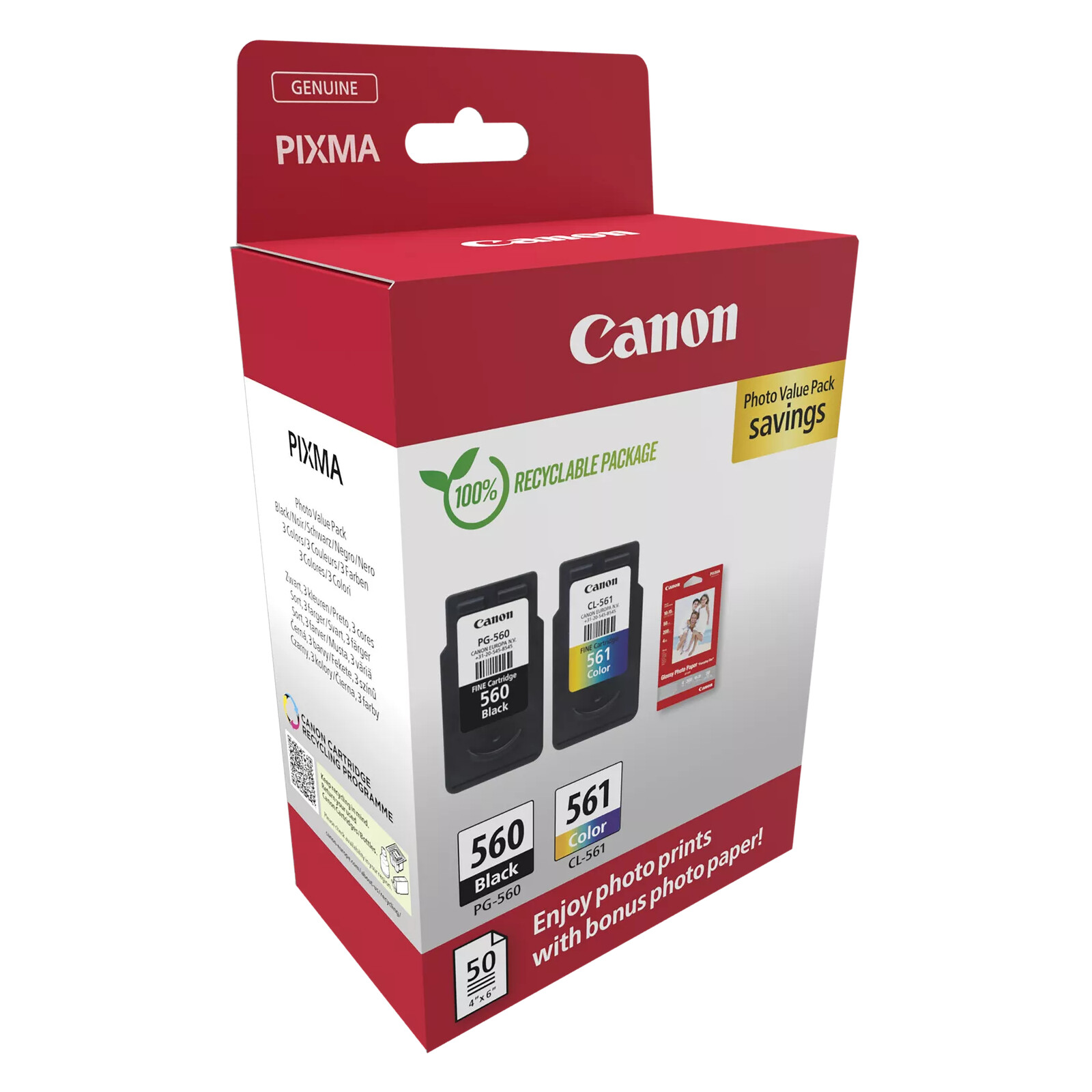 Canon Patronen 560/561 inkl Papier