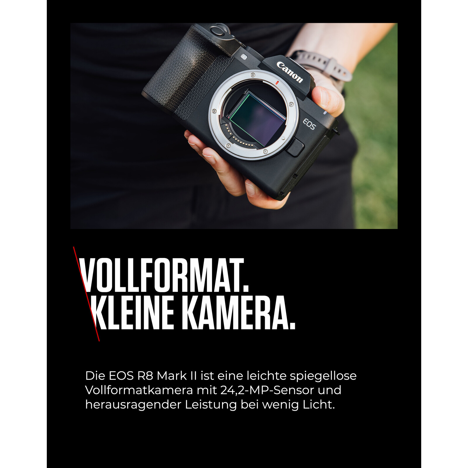 Canon EOS R8 Mark II Geh&auml;use Battery Kit