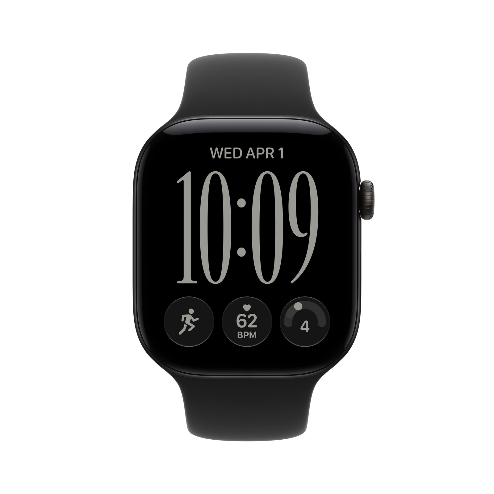 Apple Watch Series 12 GPS 46mm Black Alu Case + Black Sport S/M