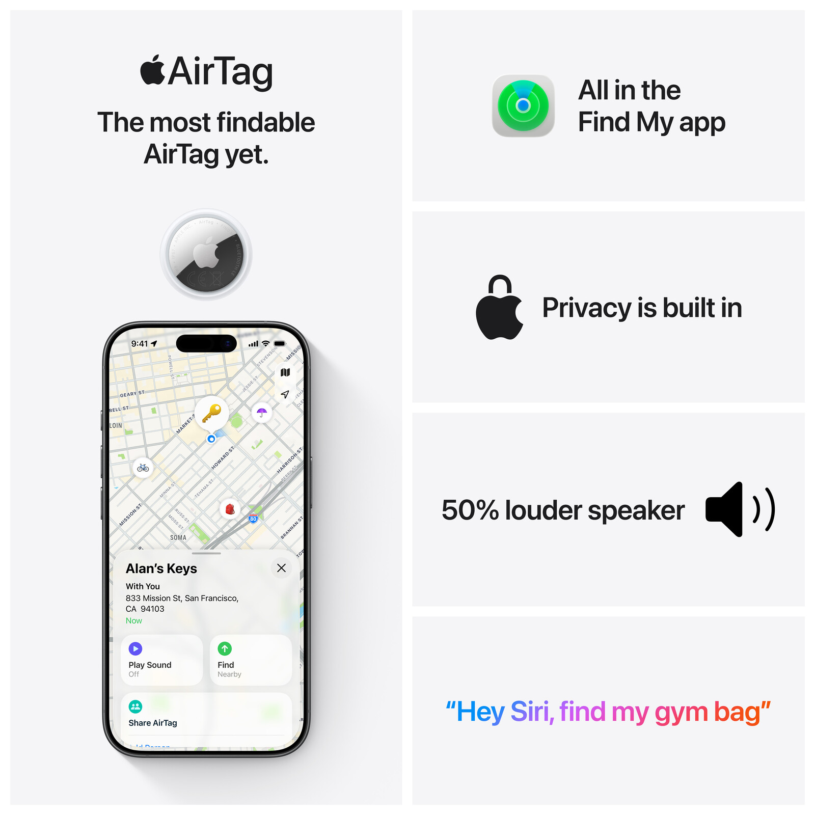 Apple AirTag, 1er-Pack
