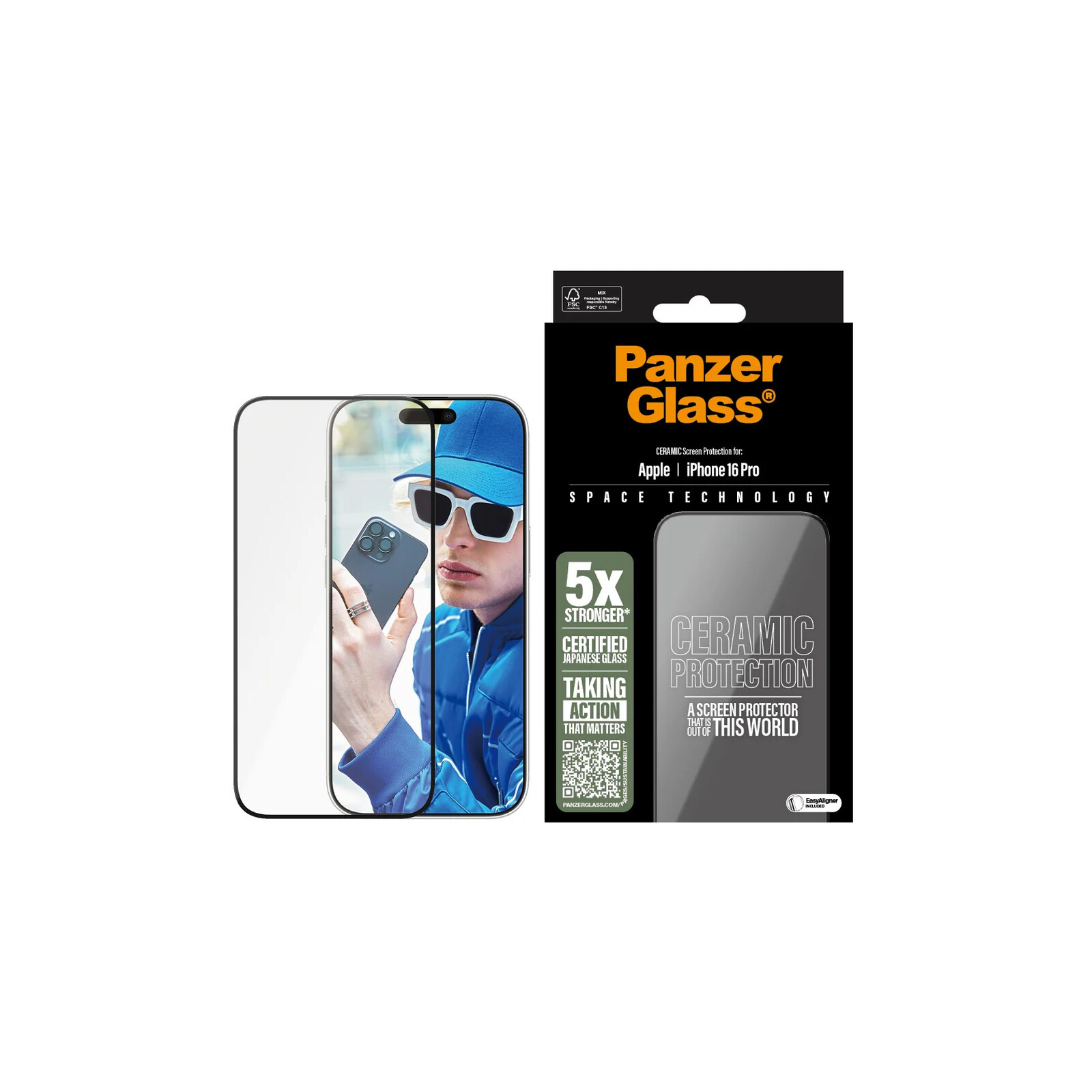 PanzerGlass Schutzglas Ceramic Apple iPhone 16 Pro