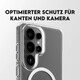 PanzerGlass Care Case Clear w.White Qi Samsung Galaxy S26 Ultra