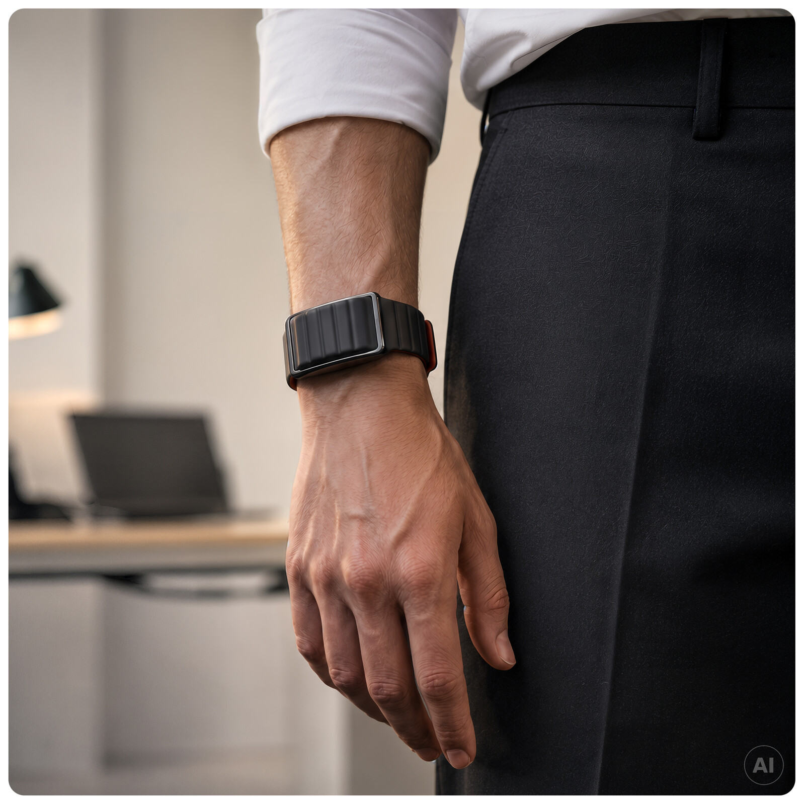 Polar WB Loop Gen2 Band Silikon Black/Red S-M