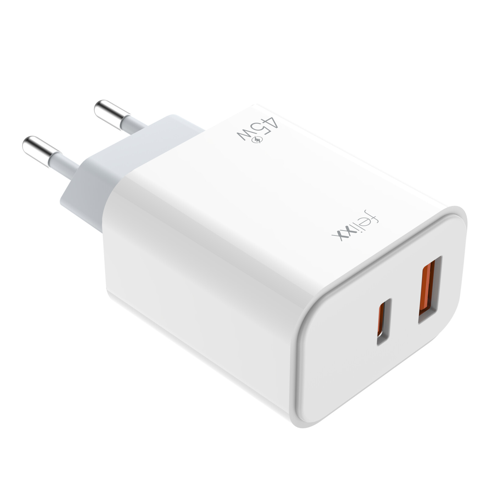 Felixx Lader 45W USB-C/USB-A Wei&szlig;
