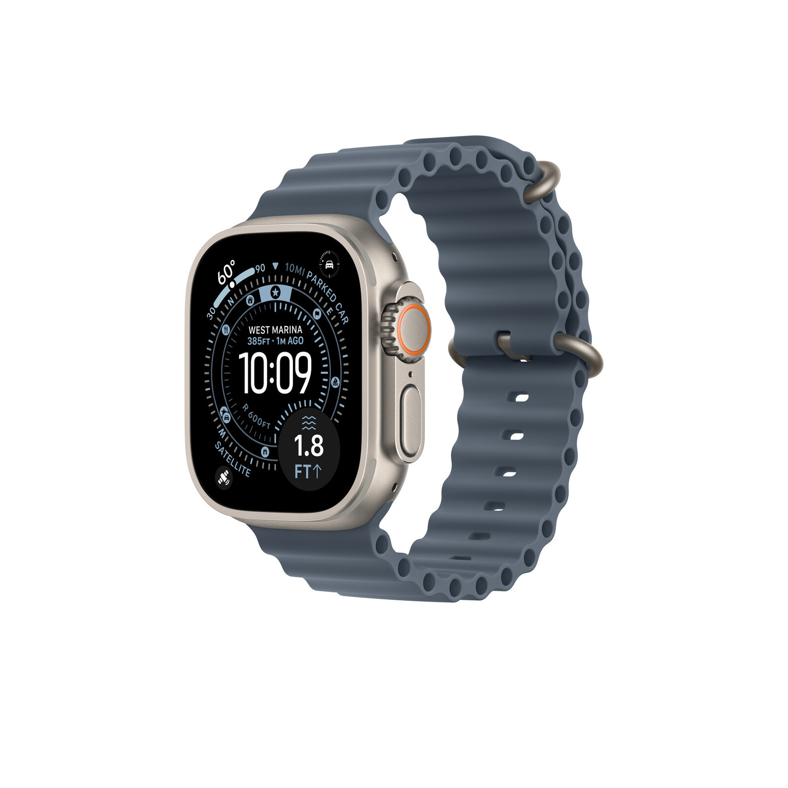 Apple Watch 49mm Green Ocean Band Verlängerung natural Titan