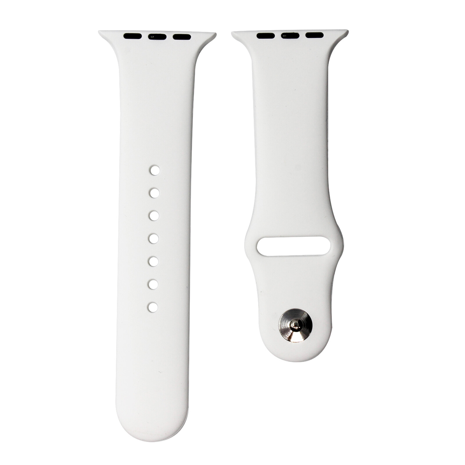 Mika Uhrenarmband Apple 42/44mm Silikon wei&szlig;
