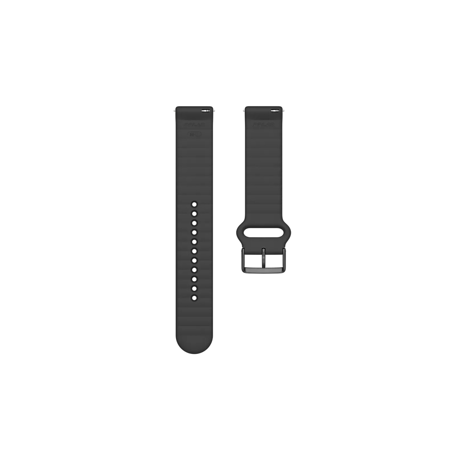 Polar Armband 20mm Silikon S-L schwarz